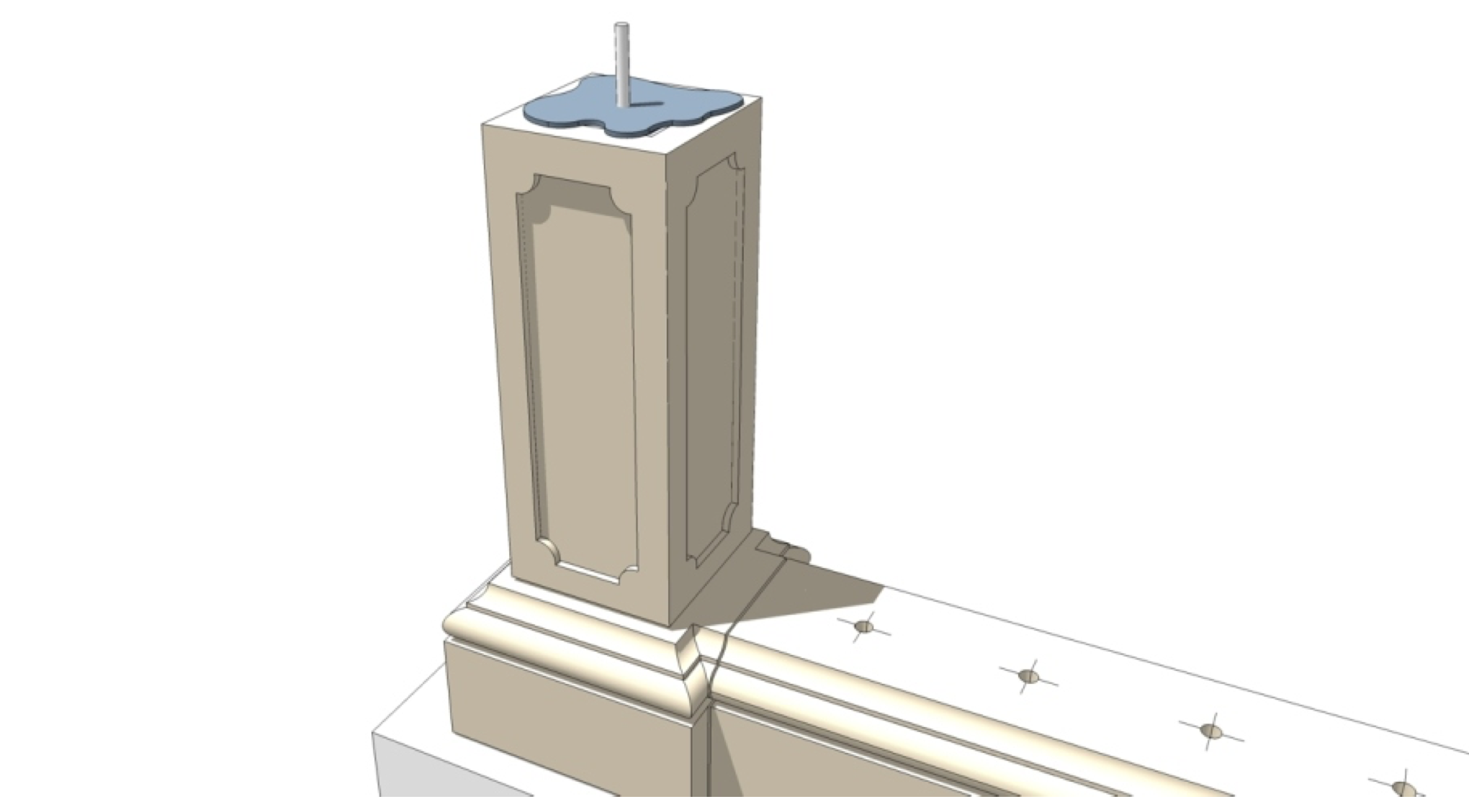 монтаж балясин